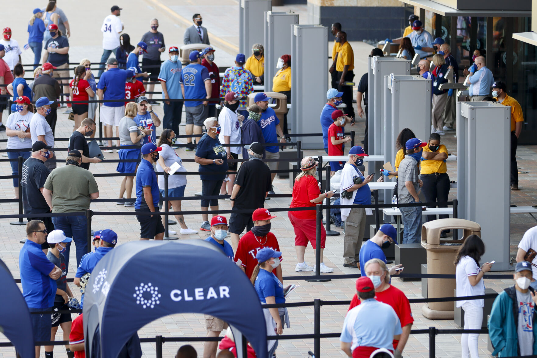 Photos: Texas Rangers play in front of fans at Globe Life Field for the first time